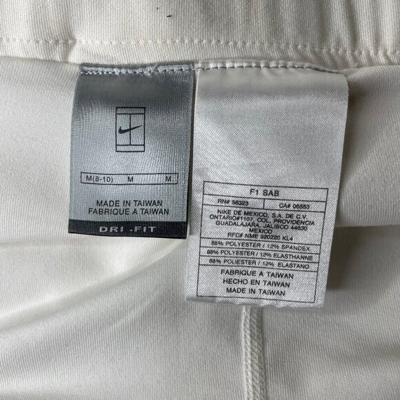 Nike White Dri FIT Short Inner High- Waisted Skort Sz Medium Workout Athleisure - Picture 4 of 6